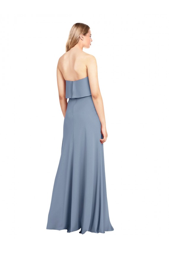 High Neck Sheath Sleeveless Stretch Formal Crepe Bridesmaid Dress / Prom Dress Brisbane