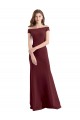 Off the Shoulder Fit and Flare Stretch Crepe Bridesmaid Dress / Prom Dress Brisbane