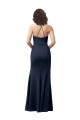 Sweetheart Fit and Flare Stretch Formal Crepe Bridesmaid Dress / Prom Dress with Side Slit and Strappy Back Brisbane