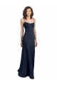 Fit and Flare Scoop Neck Long Sleeveless Stretch Formal Crepe Bridesmaid Dress / Prom Dress Brisbane