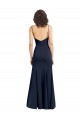 Fit and Flare Scoop Neck Long Sleeveless Stretch Formal Crepe Bridesmaid Dress / Prom Dress Brisbane