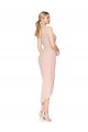 Knee Length Short Formal Crepe Bridesmaid Dress / Prom Dress Brisbane