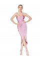High Neck Spaghetti Straps Short Formal Cocktail Crepe Bridesmaid Dress / Prom Dress Brisbane