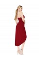 Cocktail Length Sweetheart Mermaid Wrap Formal Crepe Bridesmaid Dress / Prom Dress Brisbane