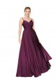 High Neck Spaghetti Straps Long V-Back Formal Crepe Bridesmaid Dress / Prom Dress Brisbane