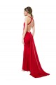 High Neck Mermaid Open Back Formal Crepe Maxi Bridesmaid Dress / Prom Dress with Train Detail Brisbane