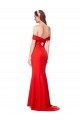 Cross Front and Back Bardot Sleeveless Formal Crepe Maxi Bridesmaid Dress / Prom Dress Brisbane