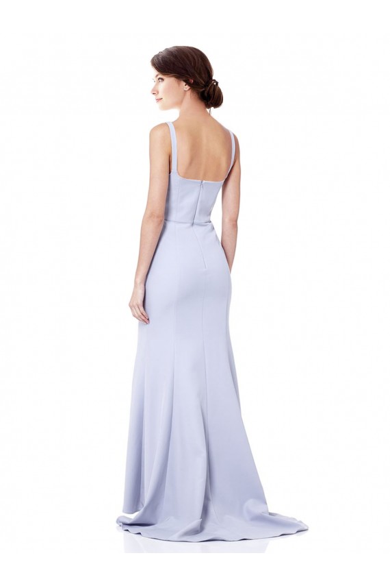Sweetheart High Neck Sleeveless Formal Crepe Bridesmaid Dress / Prom Dress Brisbane