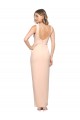 Floor Length Square Neck Long Sheath Formal Crepe Bridesmaid Dress / Prom Dress  Brisbane