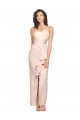 Long Full Length Ruffles Strapless Low Back Crepe Bridesmaid Dress / Prom Dress with Straps Brisbane
