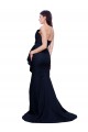 Long Strapless Sweep Train Low Back Crepe Bridesmaid Dress / Prom Dress Brisbane