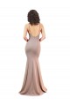 Fishtail Shape V-Neck Formal Crepe Bridesmaid Dress / Prom Dress with Slit Brisbane