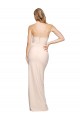 Full Length Low Back Strapless Formal Crepe Bridesmaid Dress / Prom Dress with Thigh High Side Split Brisbane
