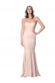 Full Length Sweetheart Formal Crepe Bridesmaid Dress / Prom Dress with Tulle Overlay Brisbane