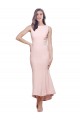 High Neck Low V-Back Cocktail Midi Length Formal Crepe Bridesmaid Dress / Prom Dress Brisbane