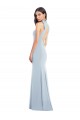 Halter Bow Neck Open Back Soft Full Length Trumpet Bridesmaid Dress / Prom Dress Brisbane