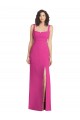Wide Strap Notch Empire Waist Bridesaid Dress with Front Slit Brisbane