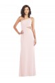 Flirty One Shoulder Midriff Cutout Maxi Formal Crepe Bridesmaid Dress / Prom Dress Brisbane