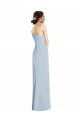 Asymmetrical Off the Shoulder Cuff Trumpet Formal Crepe Bridesmaid Dress / Prom Dress With Front Slit Brisbane