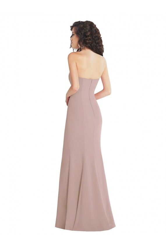 Strapless Princess Line Formal Crepe Mermaid Bridesmaid Dress / Prom Dress Brisbane