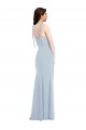 Bustier Style Crepe Bridesmaid Dress / Prom Dress with Bow Straps Brisbane