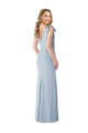 V-Back Bow Shoulder Trumpet Bridesmaid Dress / Prom Dress Brisbane