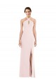 Criss Cross Halter Princess Line Trumpet Formal Crepe Bridesmaid Dress / Prom Dress Brisbane