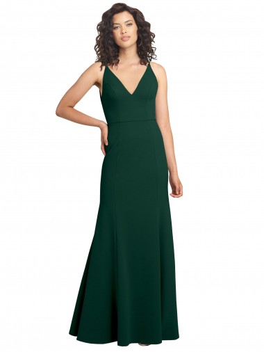 Form Fitting Stretch Formal Crepe A-Line Bridesmaid Dress / Prom Dress Brisbane