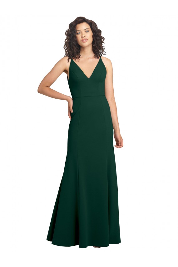 Form Fitting Stretch Formal Crepe A-Line Bridesmaid Dress / Prom Dress Brisbane