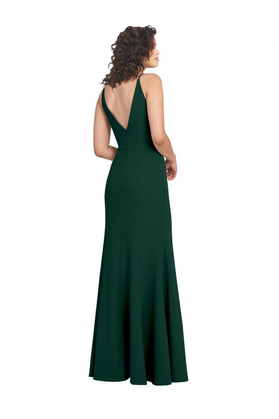 Form Fitting Stretch Formal Crepe A-Line Bridesmaid Dress / Prom Dress Brisbane