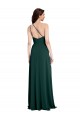 A-Line Slim One Shoulder Formal Crepe Bridesmaid Dress / Prom Dress with Asymmetrical Straps and Side Slit Brisbane