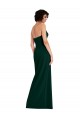 Scooped Strapless Neckline Formal Crepe Bridesmaid Dress / Prom Dress with Side Slit Brisbane