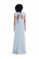 Cap Sleeve Cutout Tie Back Trumpet Bridesmaid Dress Brisbane