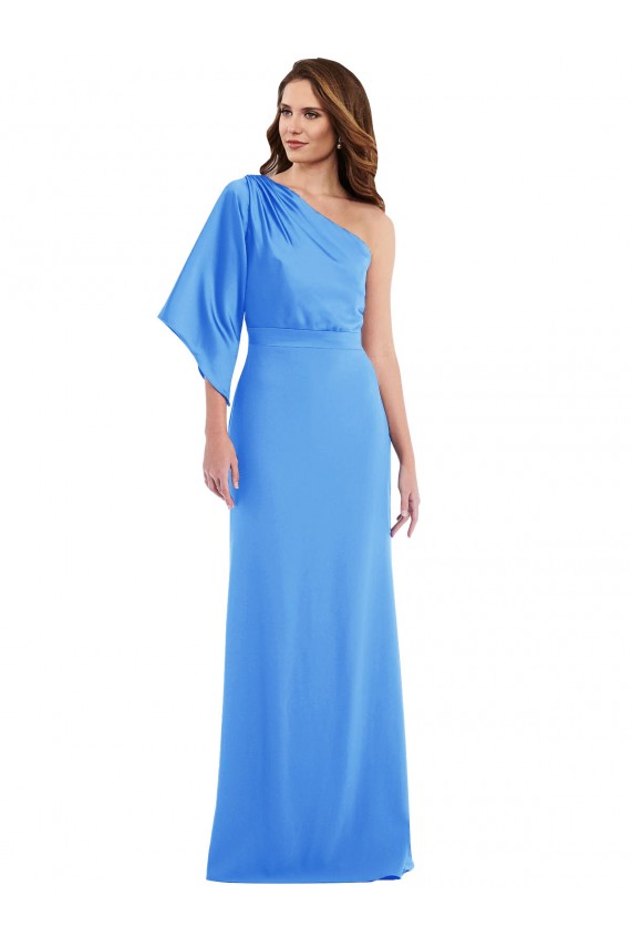 One Shoulder Bell Sleeves Trumpet Bridesmaid Dress / Prom Dress Brisbane