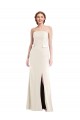 Long Strapless Tuxedo Maxi Bridesmaid Dress / Prom Dress with Front Slit Brisbane