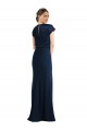 Soft Bow Blouson Bodice Trumpet Formal Crepe Bridesmaid Dress / Prom Dress Brisbane