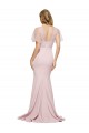 Crepe Long Sweetheart Neckline Formal Bridesmaid Dress / Prom Dress with Tulle Overlay Shoulders Brisbane