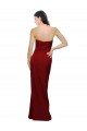 Straight Pencil Skirt Long Sweetheart Formal Crepe Bridesmaid Dress / Prom Dress with High Side Split Brisbane