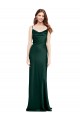 Fitted Cowl Neck Long Formal Stretch Satin Slip Bridesmaid Dress / Prom Dress with V-Back Brisbane