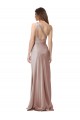 One Shoulder Black-Tie Floor Length Long Formal Stretch Satin Bridesmaid Dress / Prom Dress Brisbane