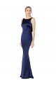 Sheath High Neck Formal Stretch Satin Bridesmaid Dress / Prom Dress Low Back Brisbane