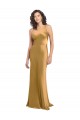One Shoulder Long Floor Length Formal Stretch Satin Slip Bridesmaid Dress / Prom Dress Brisbane