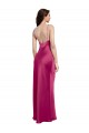 V-Neck Spaghetti Straps Slim Formal Stretch Satin Bridesmaid Dress / Prom Dress with Low Scoop Back Brisbane