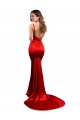Long Pleated Formal Stretch Satin Bridesmaid Dress / Prom Dress with High Slit Brisbane