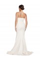 Strapless Cowl Neck Sweep Train Formal Stretch Satin Bridesmaid Dress / Prom Dress Brisbane