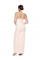 Cowl Neck Strapless Formal Stretch Satin Bridesmaid Dress / Prom Dress with High Split Brisbane