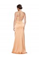One Shoulder Ruched Formal Stretch Satin Bridesmaid Dress / Prom Dress with Thigh High Split Brisbane