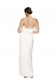 High Neck Formal Stretch Satin Bridesmaid Dress / Prom Dress with Low Back and Side Slit Brisbane