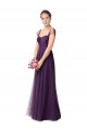 Full Length Long Tulle Bridesmaid Dress with Sweetheart Neckline Brisbane