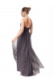 Long Sweetheart Tulle Bridesmaid Dress with Shirred Criss Cross Bodice Brisbane